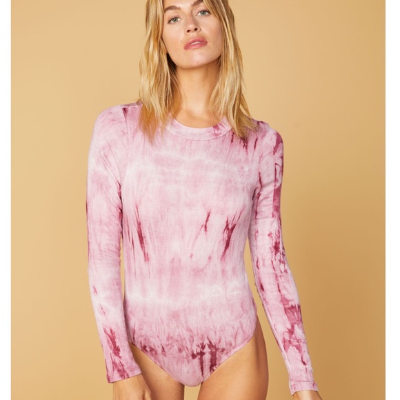 HP! NWT West of Melrose Good Vibes Tie Dye Bodysuit - Picture 1 of 6